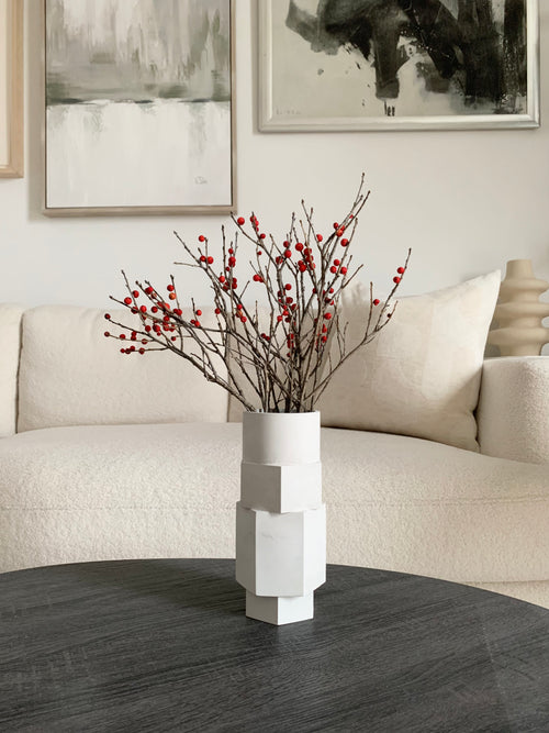 Atlas Geometric Cement Vase