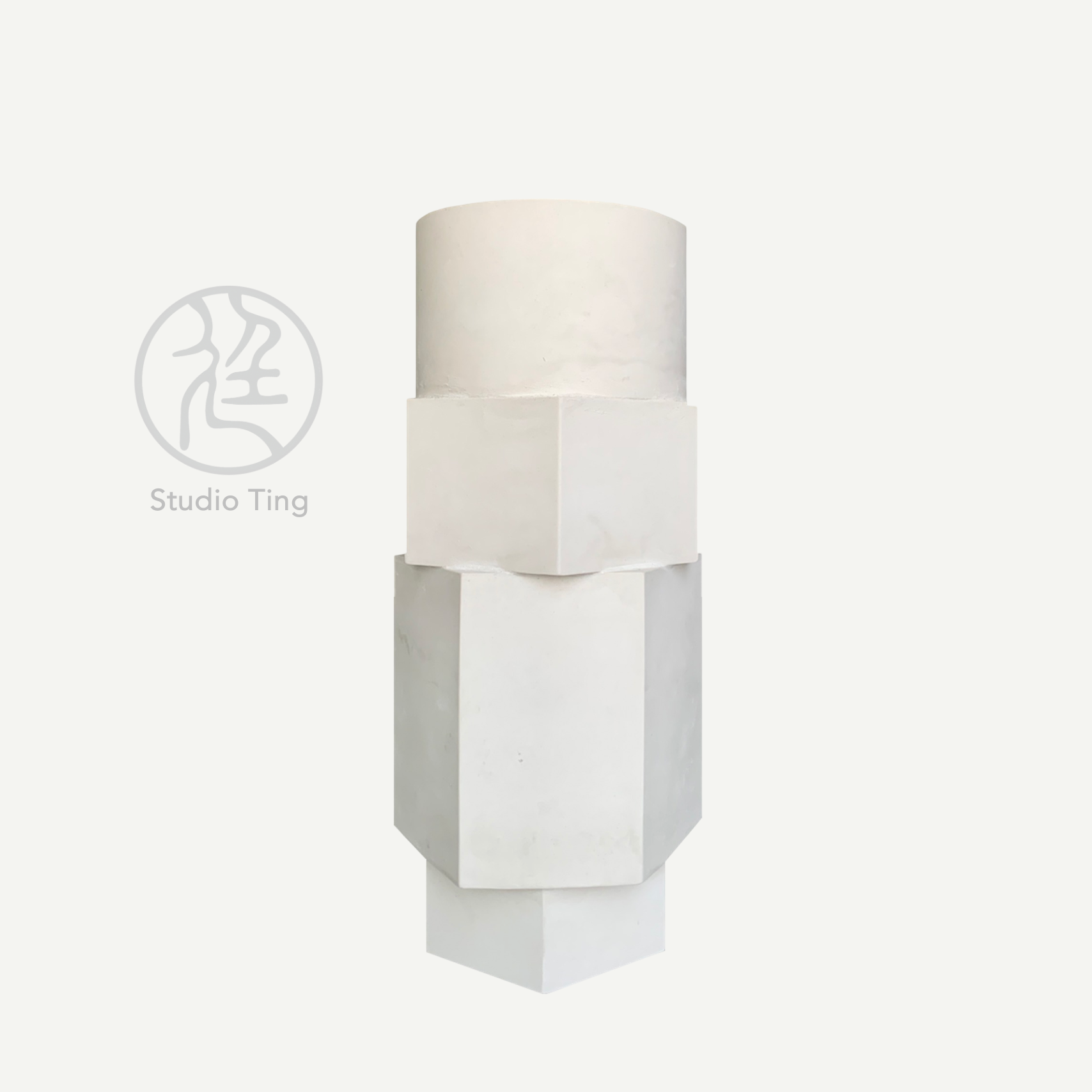 Atlas Geometric Cement Vase